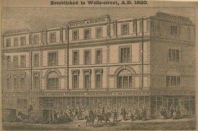 Rippon y Burton, tienda departamental, establecida en 1820 de English School