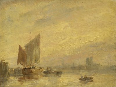 Escena del río, Rouen de English School