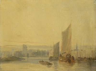 Escena del río, Rouen de English School