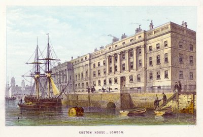 Río Támesis: Custom House, Londres de English School