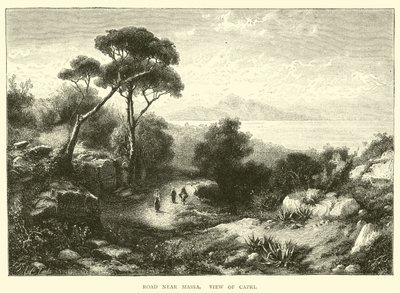 Camino cerca de Massa, vista de Capri de English School