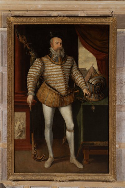 Robert Dudley, conde de Leicester, c.1532-88 (óleo sobre lienzo) de English School