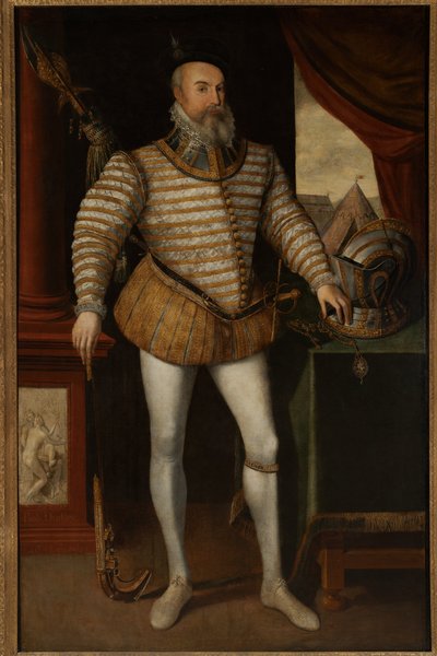 Robert Dudley, conde de Leicester, c.1532-88 (óleo sobre lienzo) de English School