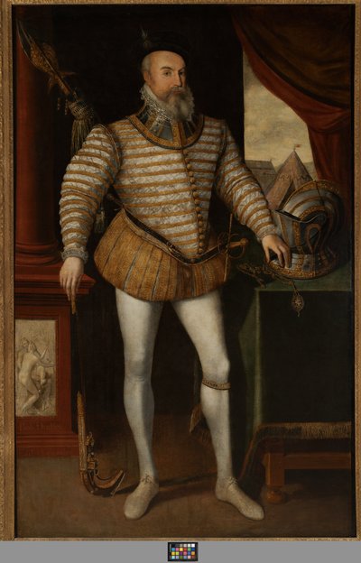 Robert Dudley, conde de Leicester, c.1532-88 (óleo sobre lienzo) de English School