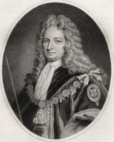 Robert Harley, grabado por Maddox, ilustración de 