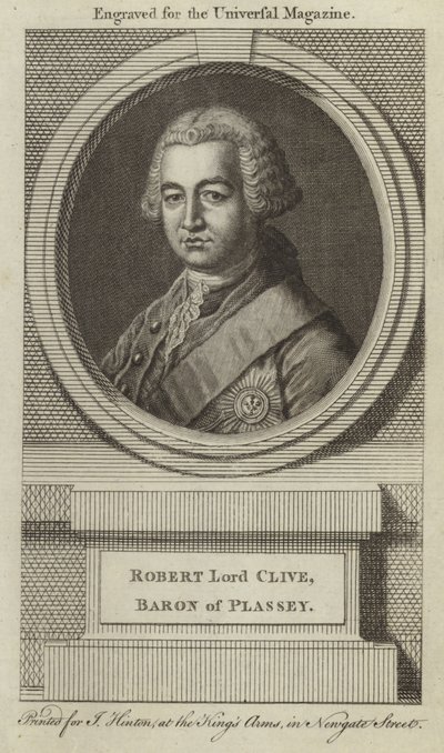 Robert Lord Clive, Barón de Plassey de English School