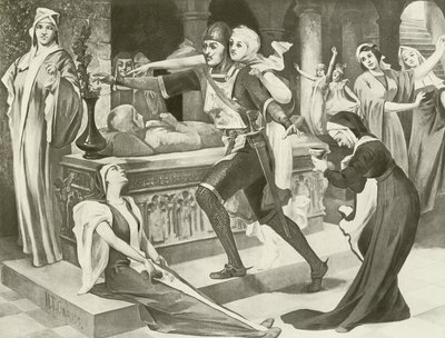 Roberto el Diablo, Acto III escena iii (grabado) de English School