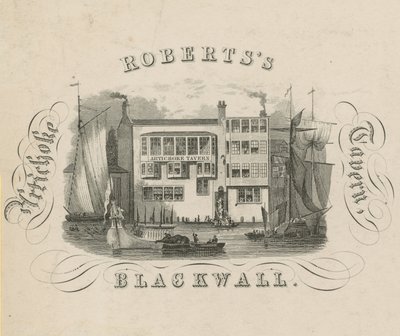 Taberna Artichoke de Roberts, Blackwall, Londres de English School