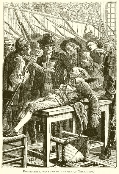 Robespierre herido el 9 de Thermidor de English School