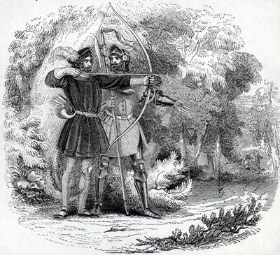 Robin Hood y Little John de English School