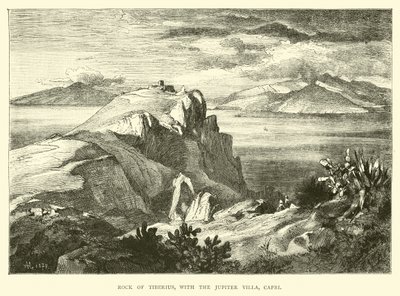 Roca de Tiberio, con la Villa Júpiter, Capri de English School