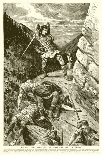 Rolando, el héroe de la epopeya nacional de Francia de English School