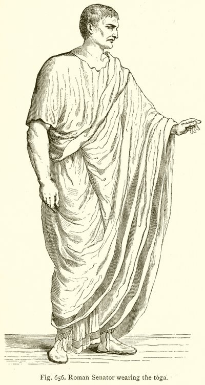 Senador romano con toga de English School