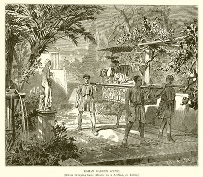 Escena de jardín romano de English School