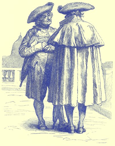 Sacerdotes romanos, ilustración de Viajes Ilustrados, editado por H. W. Bates, publicado c.1880 de English School