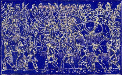 Soldados romanos y cautivos bárbaros, ilustración de The Illustrated History of the World, publicado c.1880 de English School