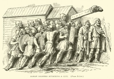 Soldados romanos atacando una ciudad de English School