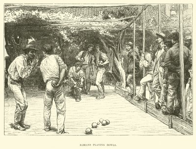 Romanos jugando a los bolos de English School