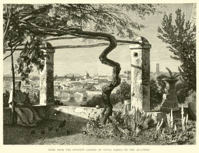 Roma desde el jardín del convento de Santa Sabina en el Aventino de English School