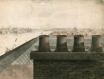 Vista desde la azotea de Londres y el Río Támesis de English School