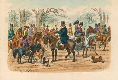 Rotten Row, Hyde Park, Londres de English School