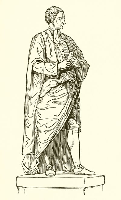 Estatua de Newton de Roubiliac en la Capilla del Trinity College de English School