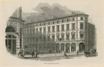 Edificios del Royal Exchange, Londres de English School