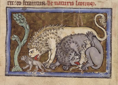 Royal MS 12 C XIX, f.6r Lions, from 