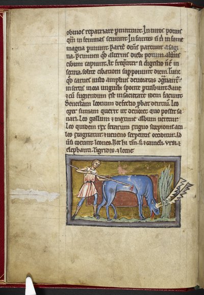 Royal MS 12 C XIX, f.7v Antelope, de 