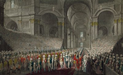 Procesión Real en la Catedral de San Pablo en el Día de San Jorge, 1789 de English School