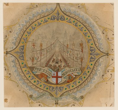Procesión Real de la visita de Su Majestad a la Catedral de San Pablo, Londres, 27 de febrero de 1872 de English School