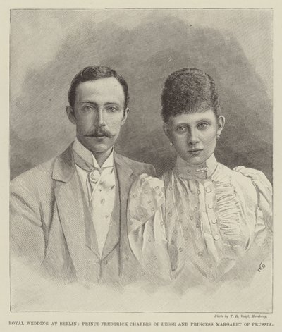 Boda Real en Berlín, Príncipe Frederick Charles de Hesse y Princesa Margaret de Prusia de English School