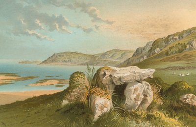 Bahía de Rozel y restos druídicos--Jersey de English School