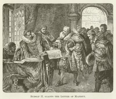 Rodolfo II concede la Carta de Majestad de English School