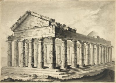 Templo griego en ruinas de English School