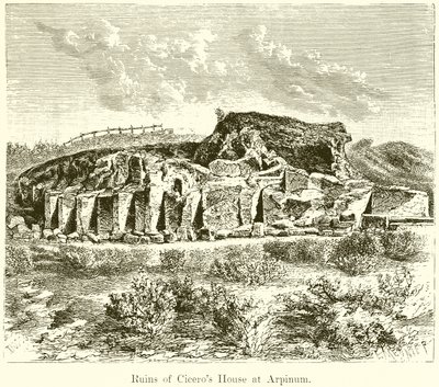 Ruinas de la casa de Cicerón en Arpino de English School