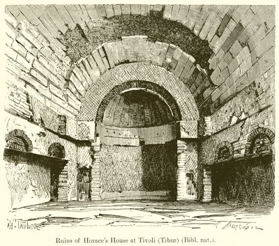 Ruinas de la casa de Horacio en Tívoli (Tibur) de English School