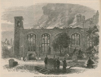 Ruinas de la Capilla Real en el Savoy de English School