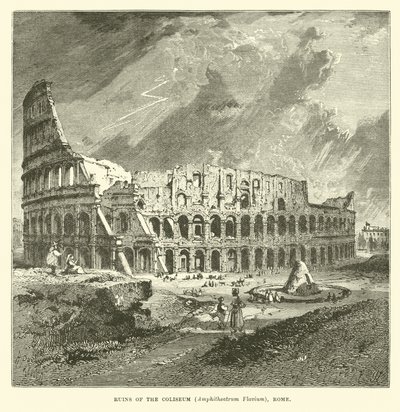 Ruinas del Coliseo, Anfiteatro Flavio, Roma de English School