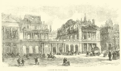 Ruinas del Palais Royal, mayo 1871 de English School