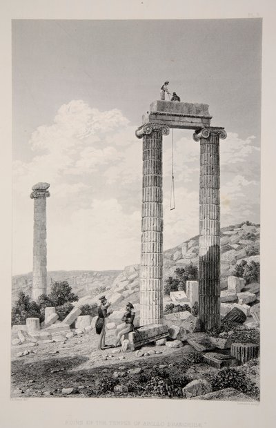 Ruinas del Templo de Apolo Branchidae, pub. 1863 de English School