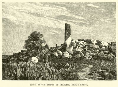 Ruinas del Templo de Hércules, cerca de Girgenti de English School