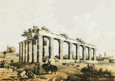 Ruinas del templo en Corinto de English School