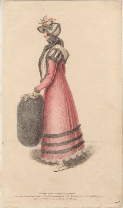 Manto ruso, pelisse y sombrero de English School