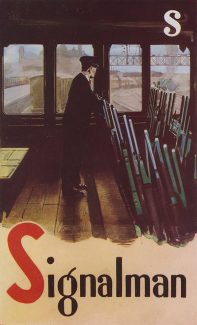 S, Signalman (litografía en color) de English School