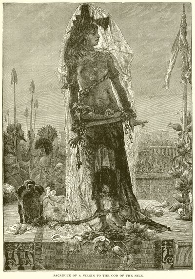 Sacrificio de una Virgen al Dios del Nilo de English School