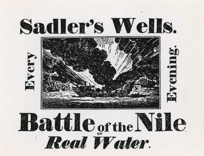 Sadlers Well. Batalla del Nilo en agua real. Todas las noches de English School