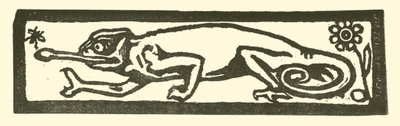 Salamandra (xilografía) de English School