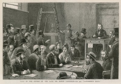 Venta en el estudio del difunto Sir Edwin Landseer de English School