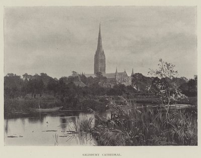 Catedral de Salisbury (grabado) de English School